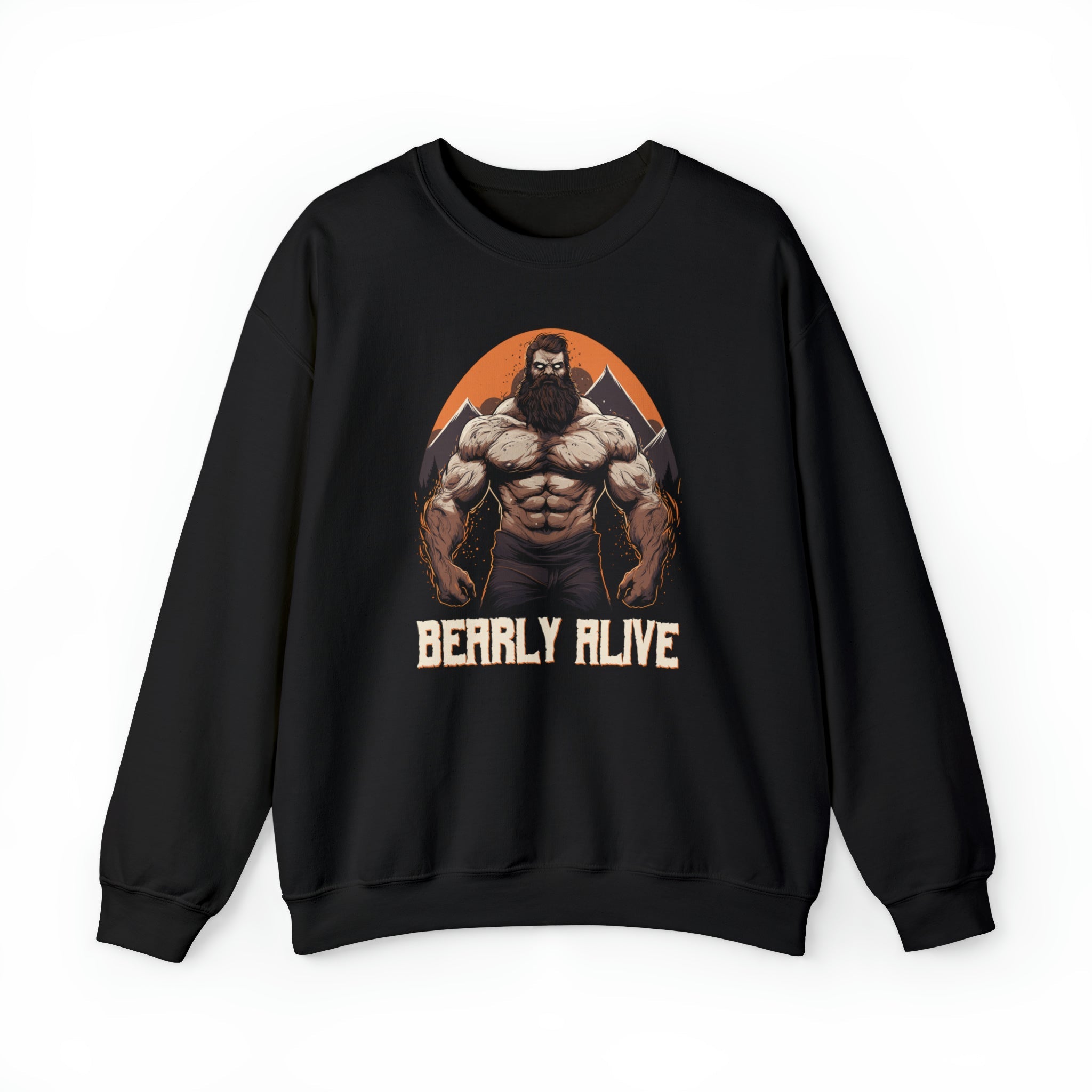 "BEARLY ALIVE" Halloween Gay Bear Sweatshirt - Hunky Tops