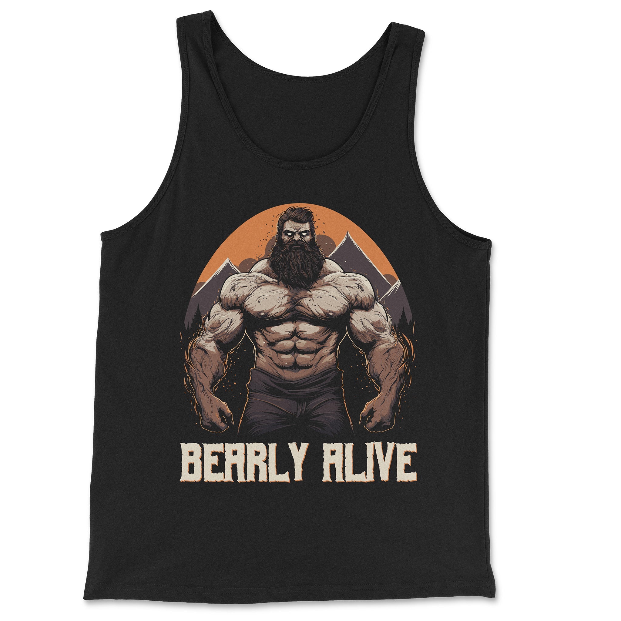 "BEARLY ALIVE" Halloween Gay Bear Tank Top - Hunky Tops