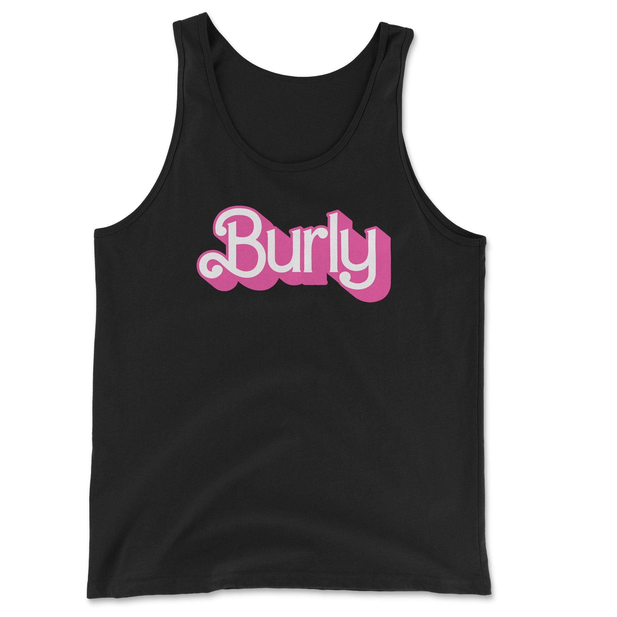 Burly Tank Top - Embrace Your Sturdy Charm - Hunky Tops#color_black