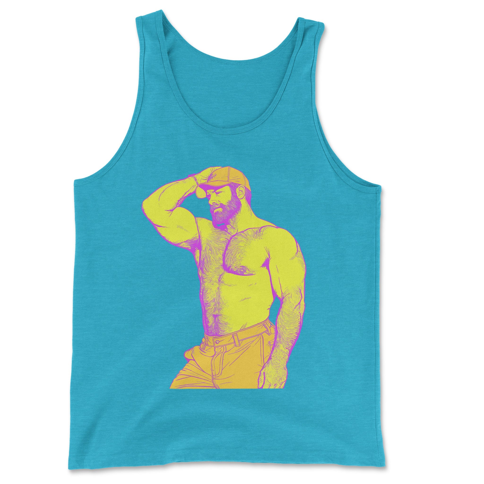 Dad Bod Horizon Tank – Casual Confidence Unleashed - Hunky Tops