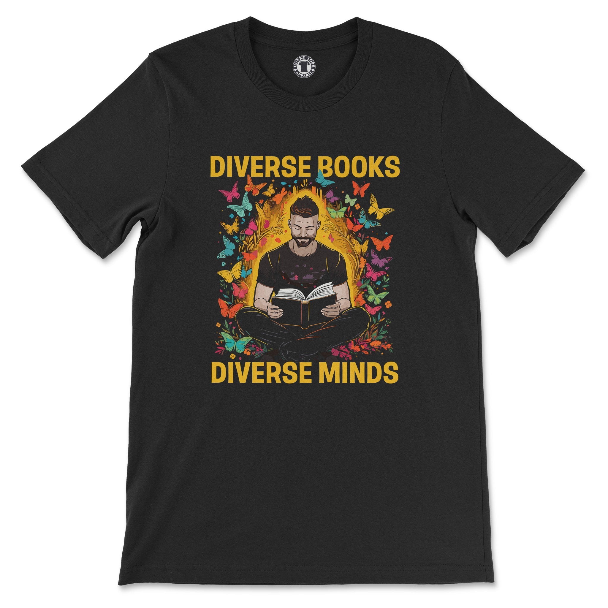 "Diverse Books, Diverse Minds" T-Shirt - Hunky Tops