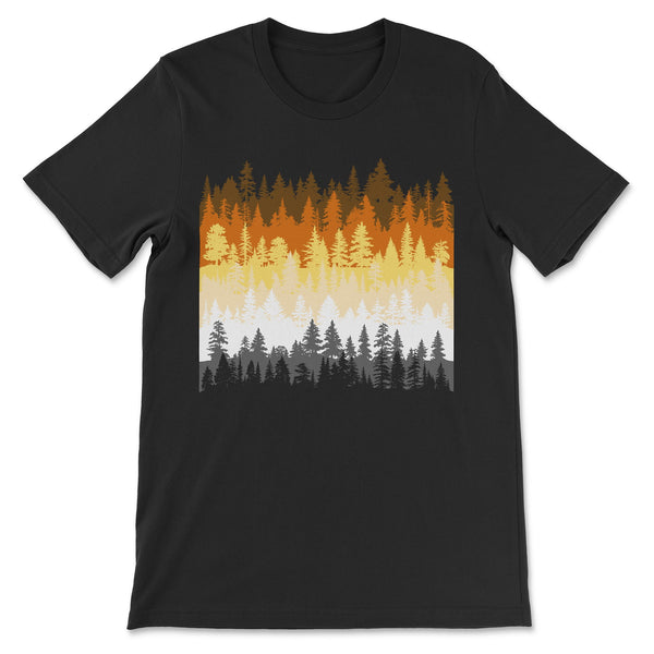 "Forest Silhouette in Bear Pride Colors" T-Shirt