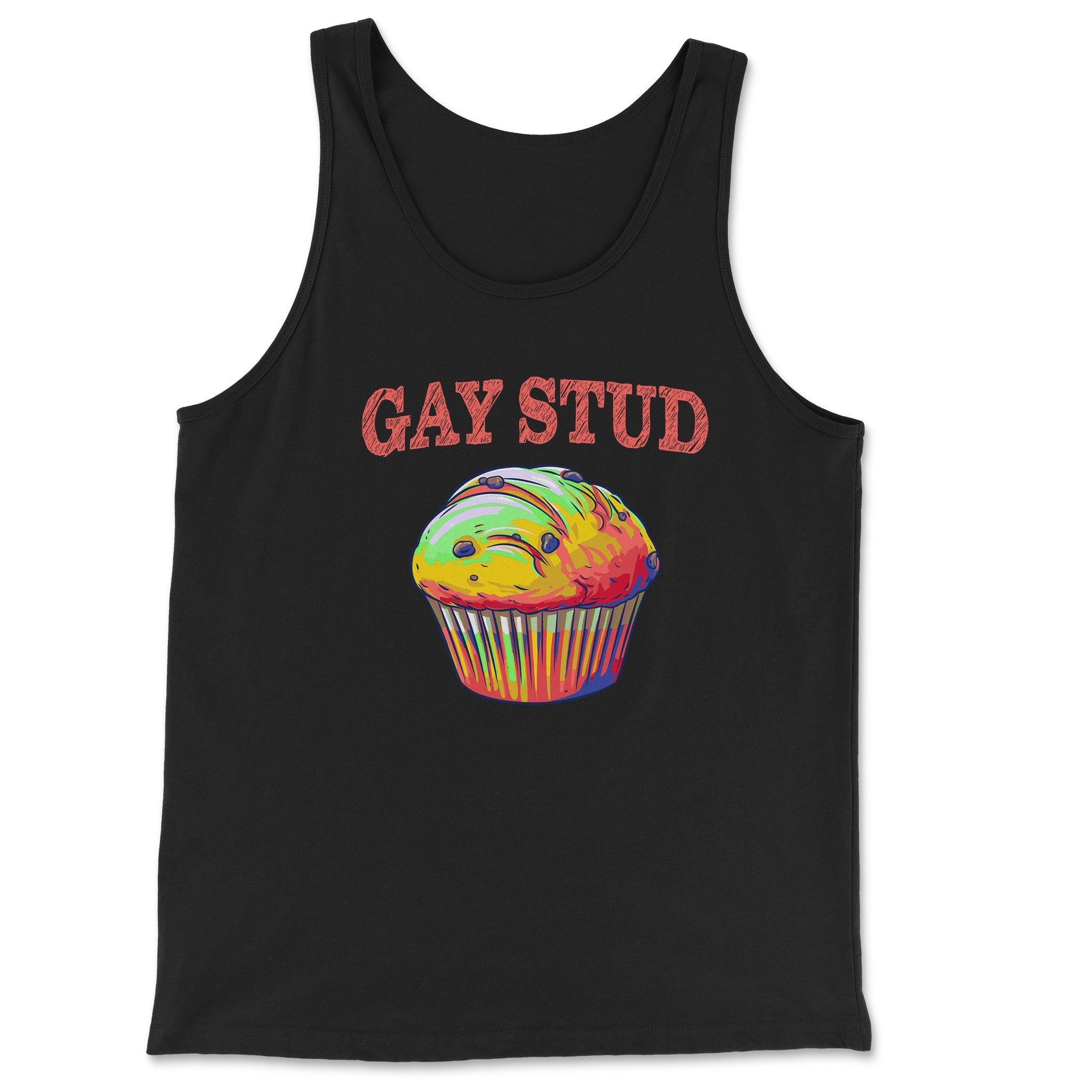 Gay Stud Muffin Tank Top - Show Off Your Sweet Style - Hunky Tops#color_black