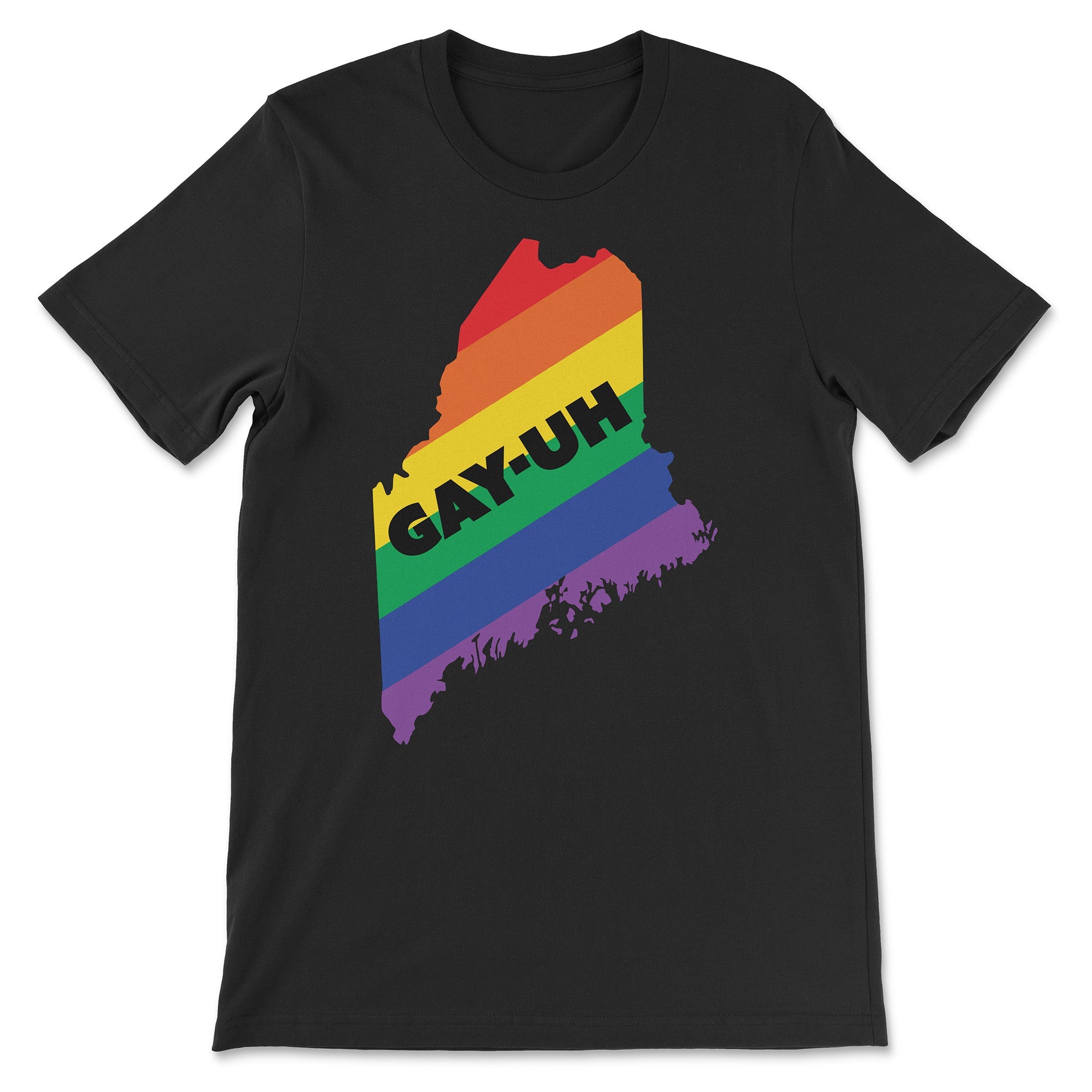 "Gay-Uh" Maine Gay T-Shirt - Hunky Tops