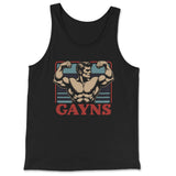 Gayns Muscle Tank – Flex Your Pride - Hunky Tops #color_Black