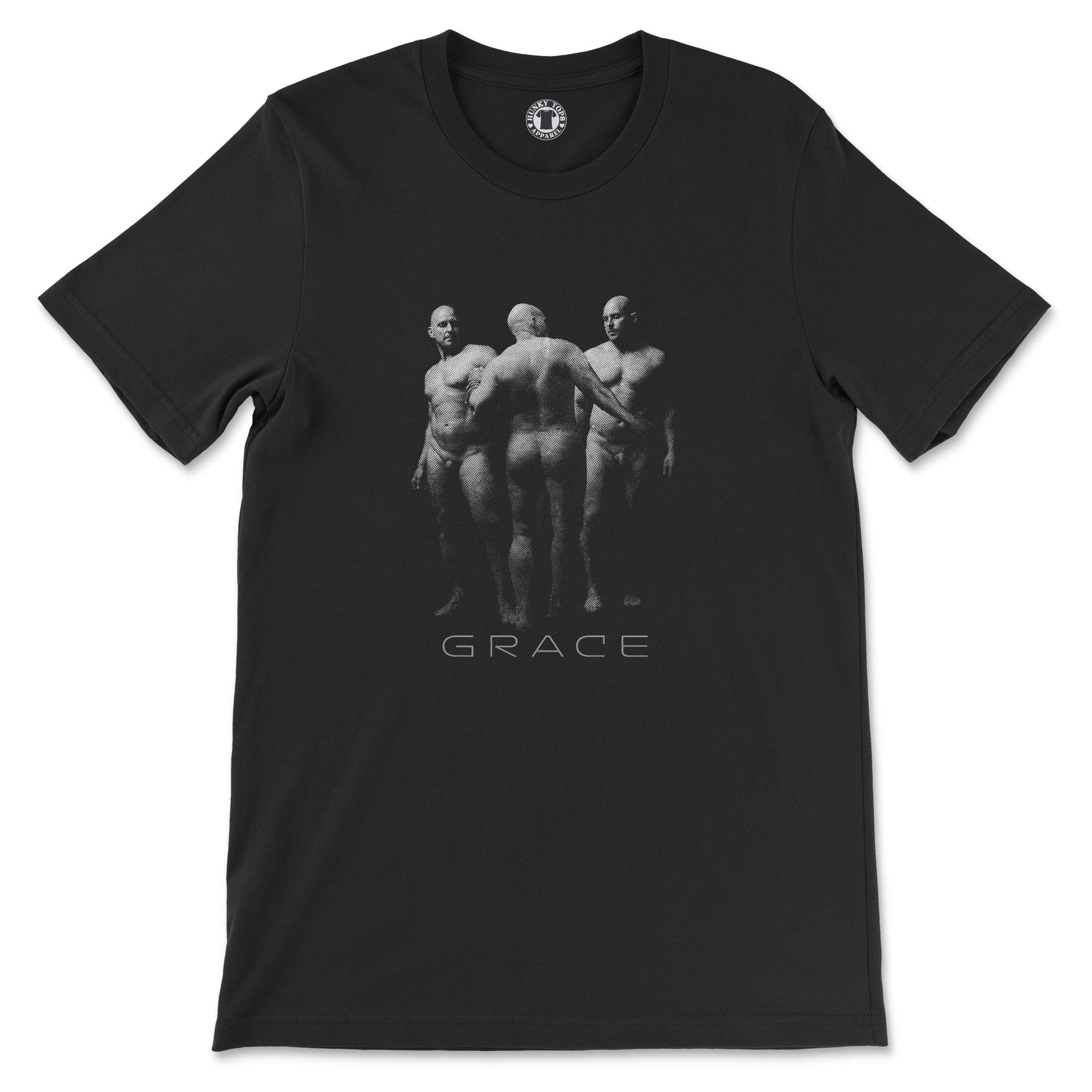 "GRACE" Monochrome Masterpiece T-Shirt - Hunky Tops