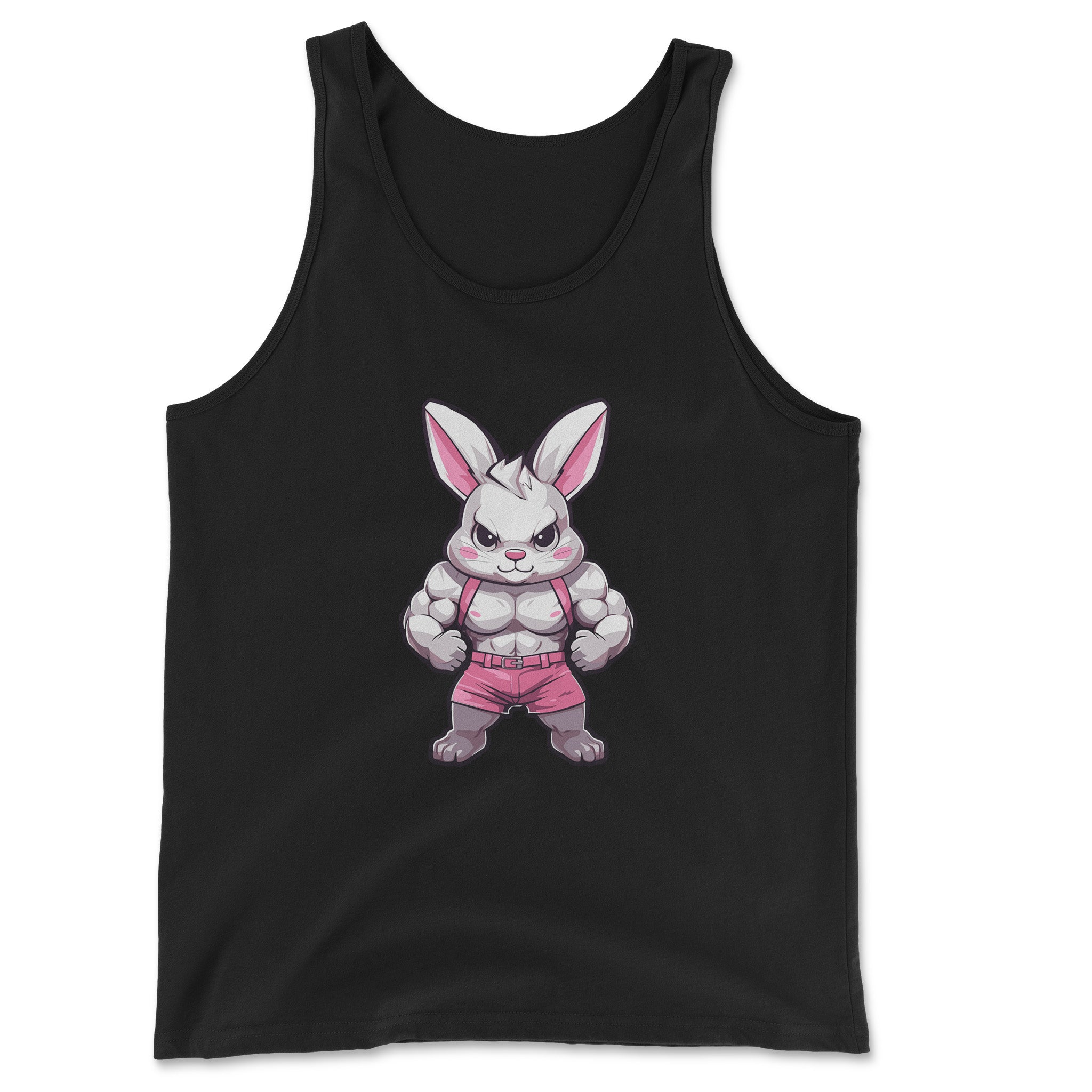 Gym Bunny Tank Top: Show Your Strength! - Hunky Tops#color_black
