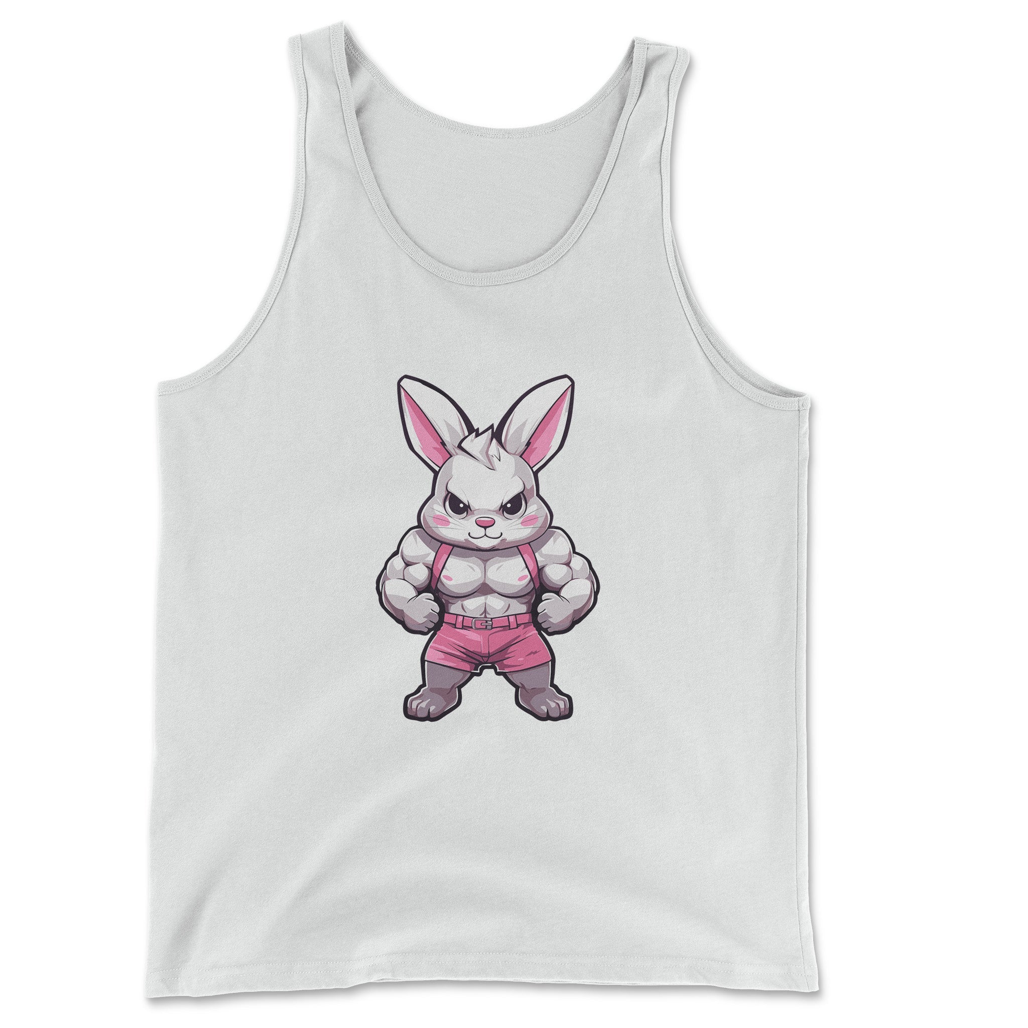 Gym Bunny Tank Top: Show Your Strength! - Hunky Tops#color_white