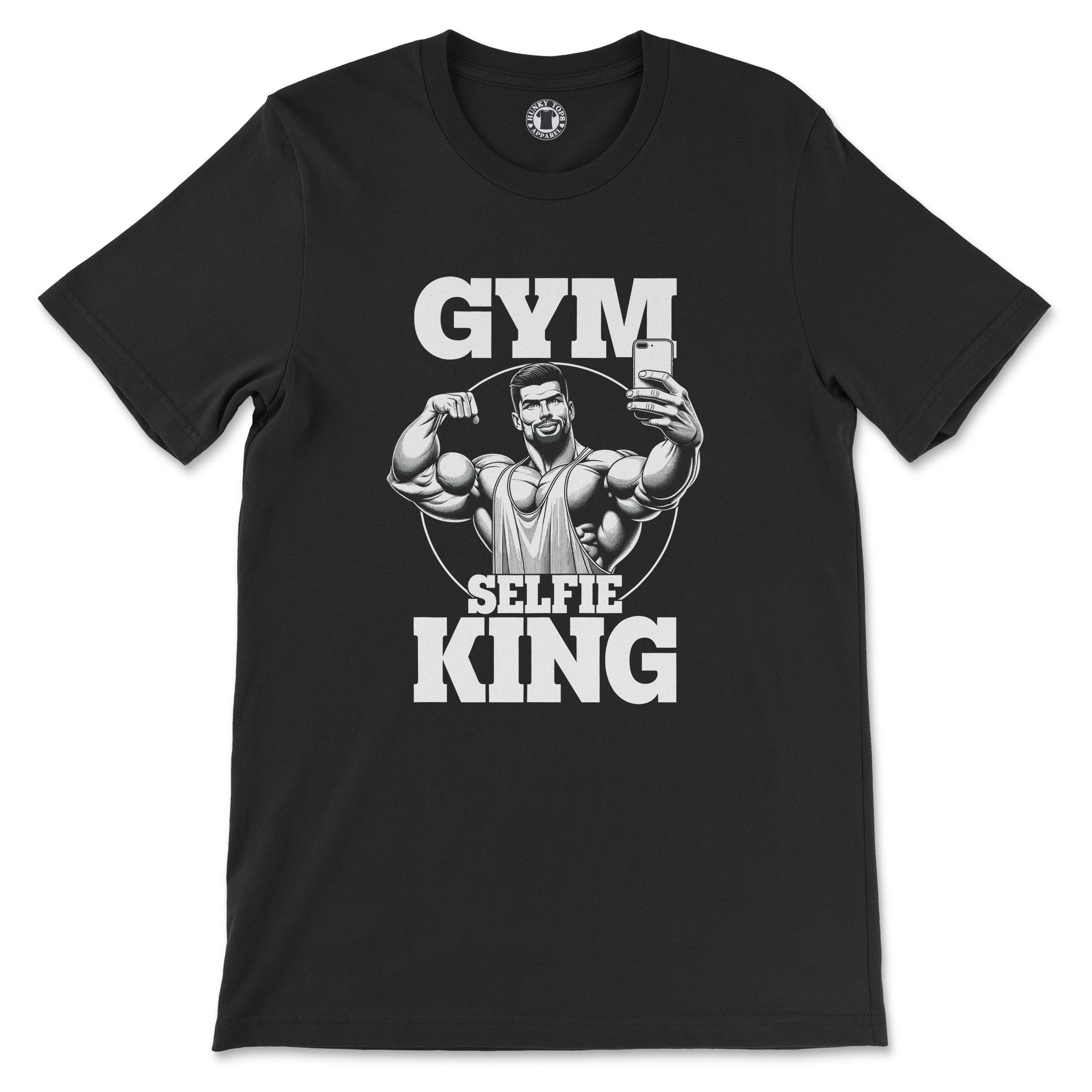 "Gym Selfie King" T-Shirt - Hunky Tops