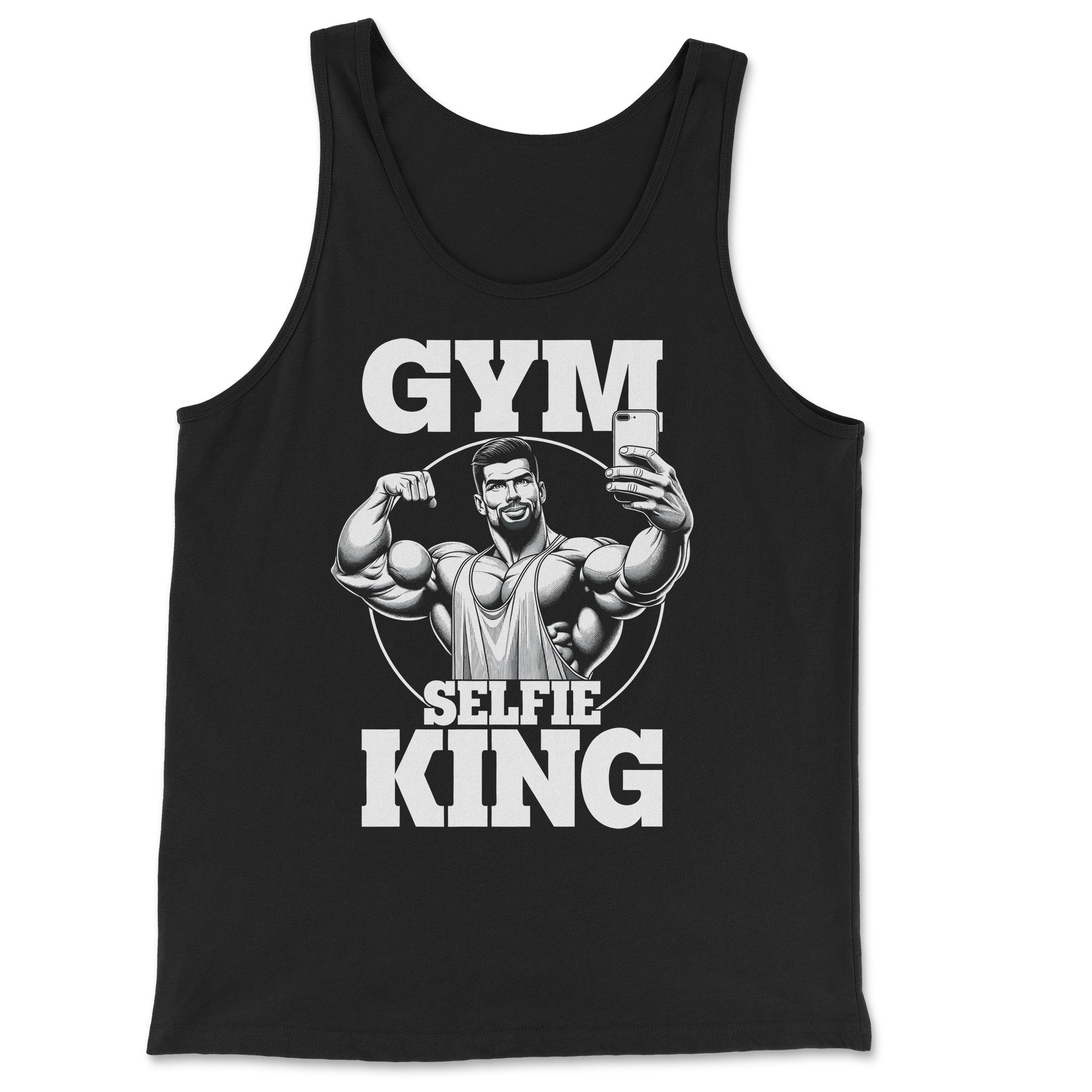 "Gym Selfie King" Tank Top - Hunky Tops