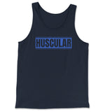 "HUSCULAR" Fitness Tank Top - Hunky Tops #color_Navy