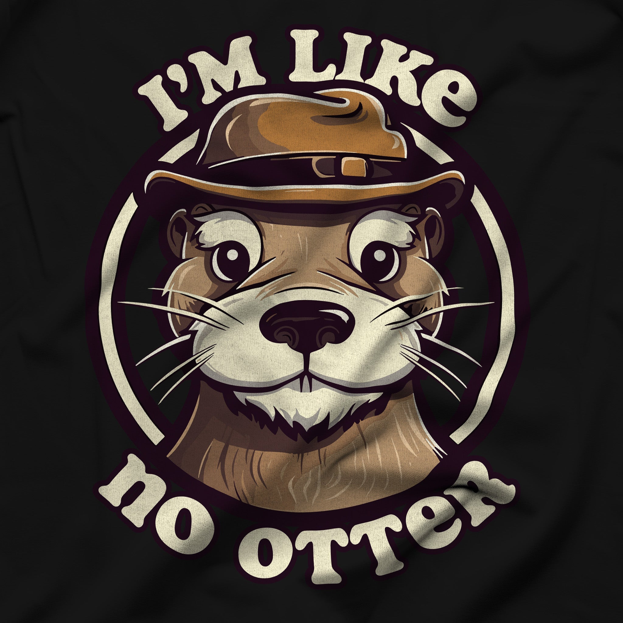 "I'm Like No Otter" T-Shirt - Hunky Tops #color_Black