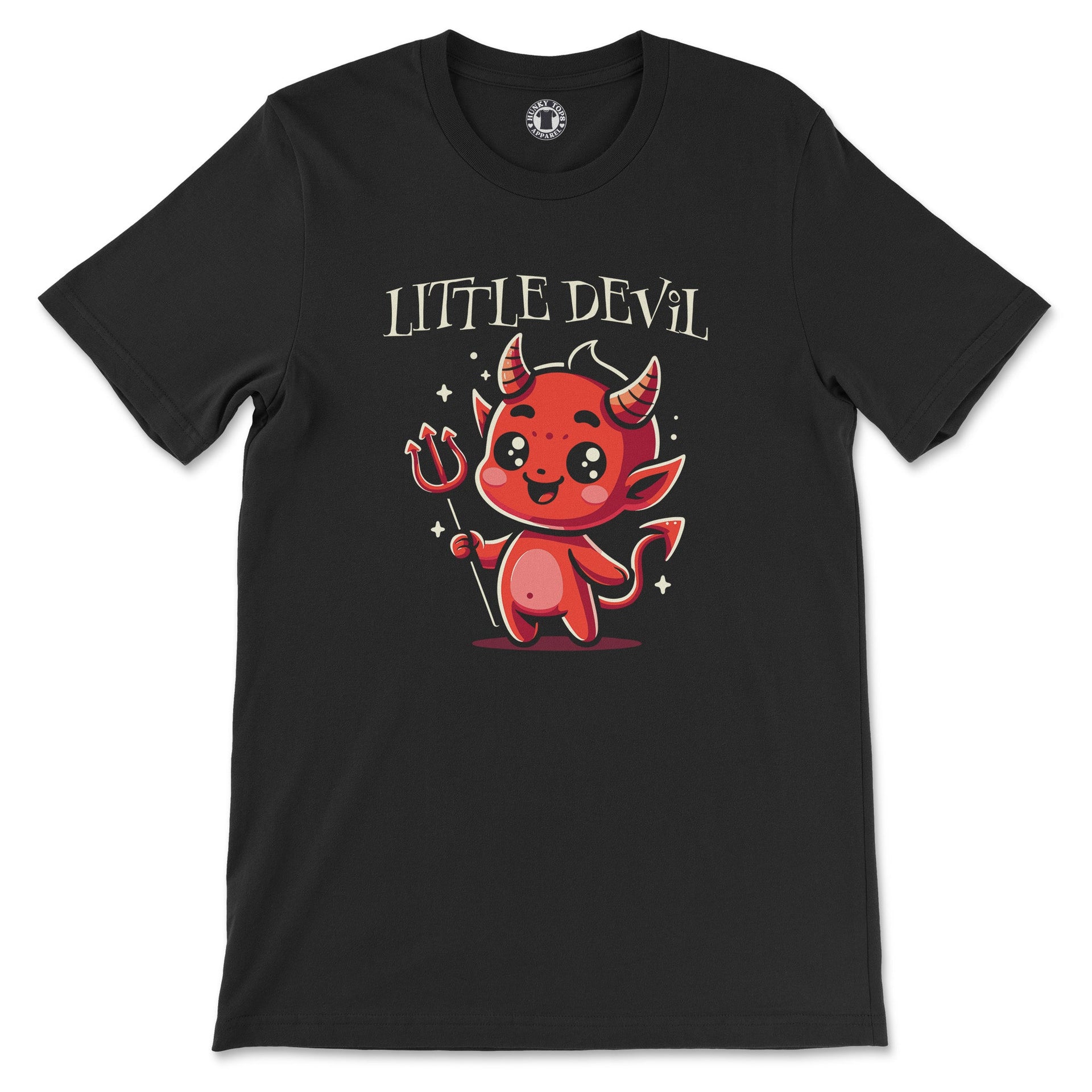 Devil Graphic T-Shirt For Men - Novelty Short Sleeve Tee In X-Large