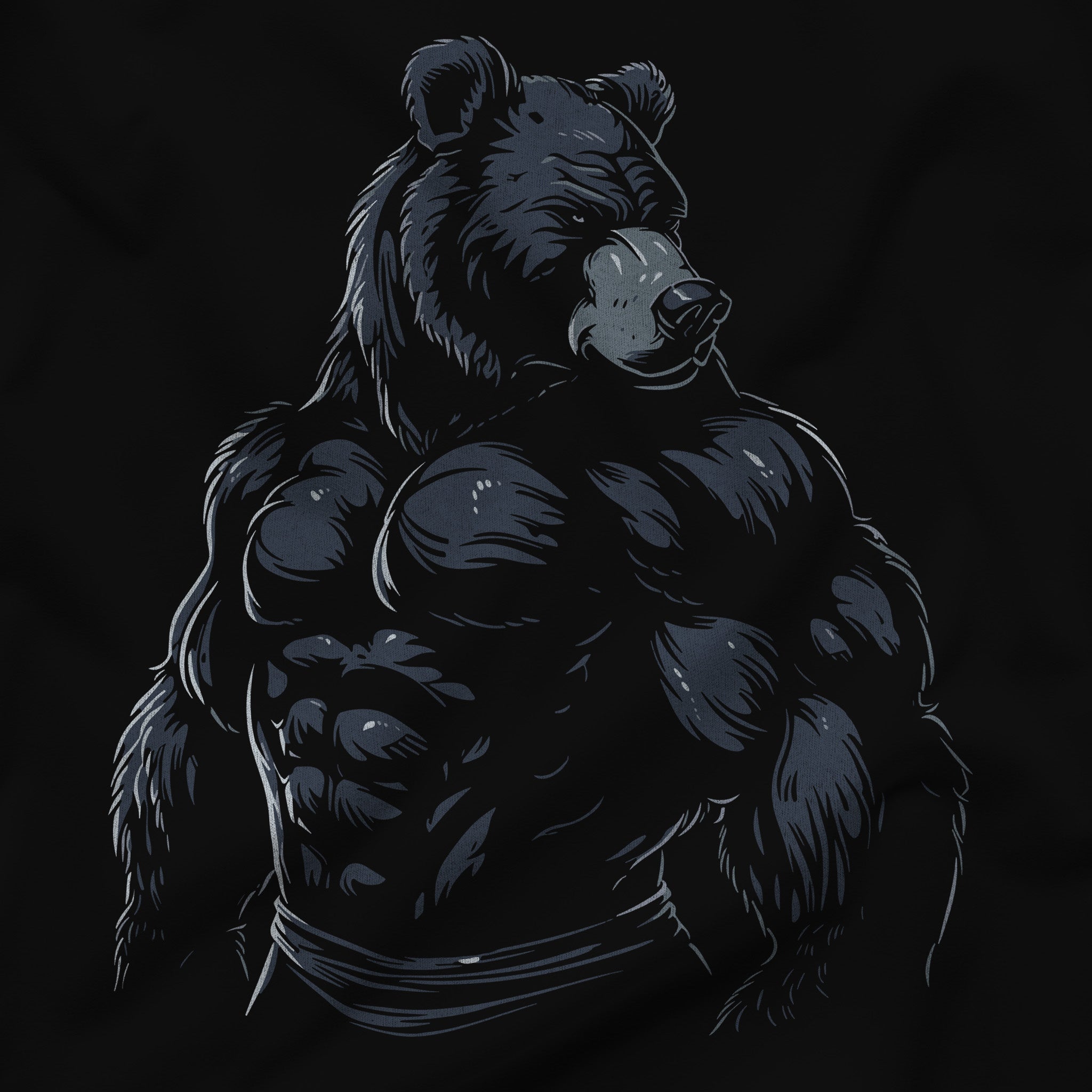 Majestic Bear Tee – Embody the Alpha - Hunky Tops