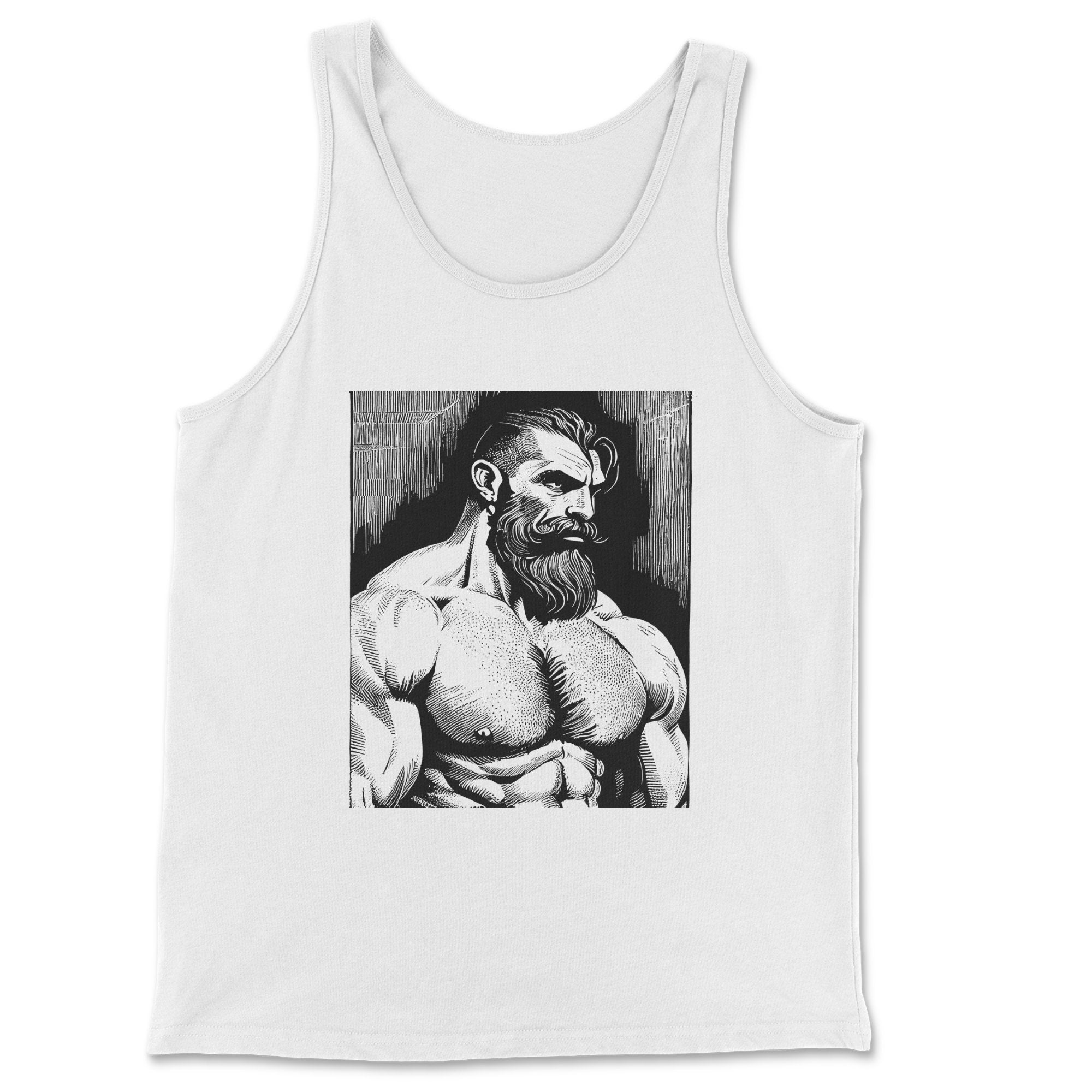 Muscular Bodybuilder Tank Top - Athletic Look - Unisex Jersey Tank - Hunky Tops