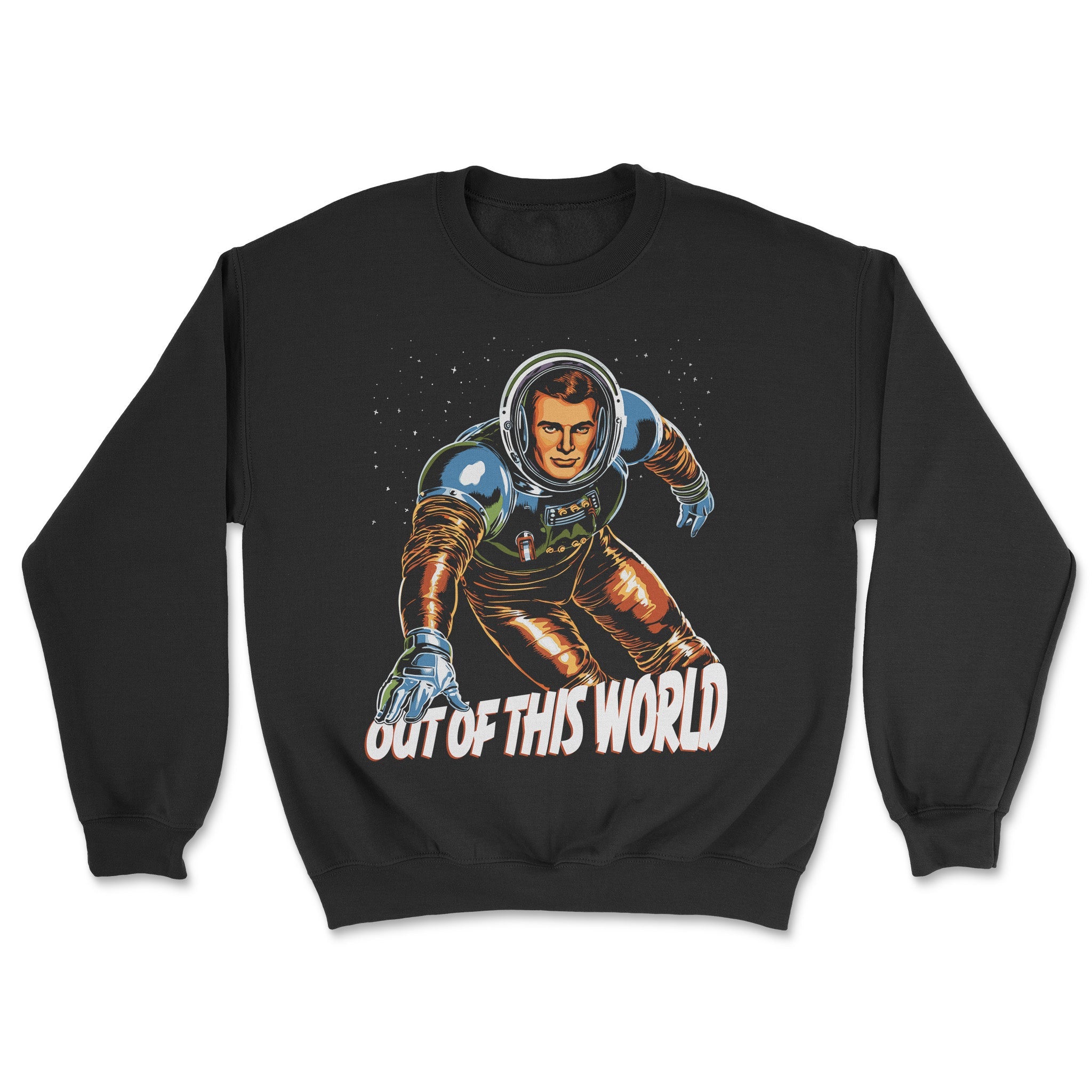 "Out of This World" Astronaut Sweatshirt - Hunky Tops