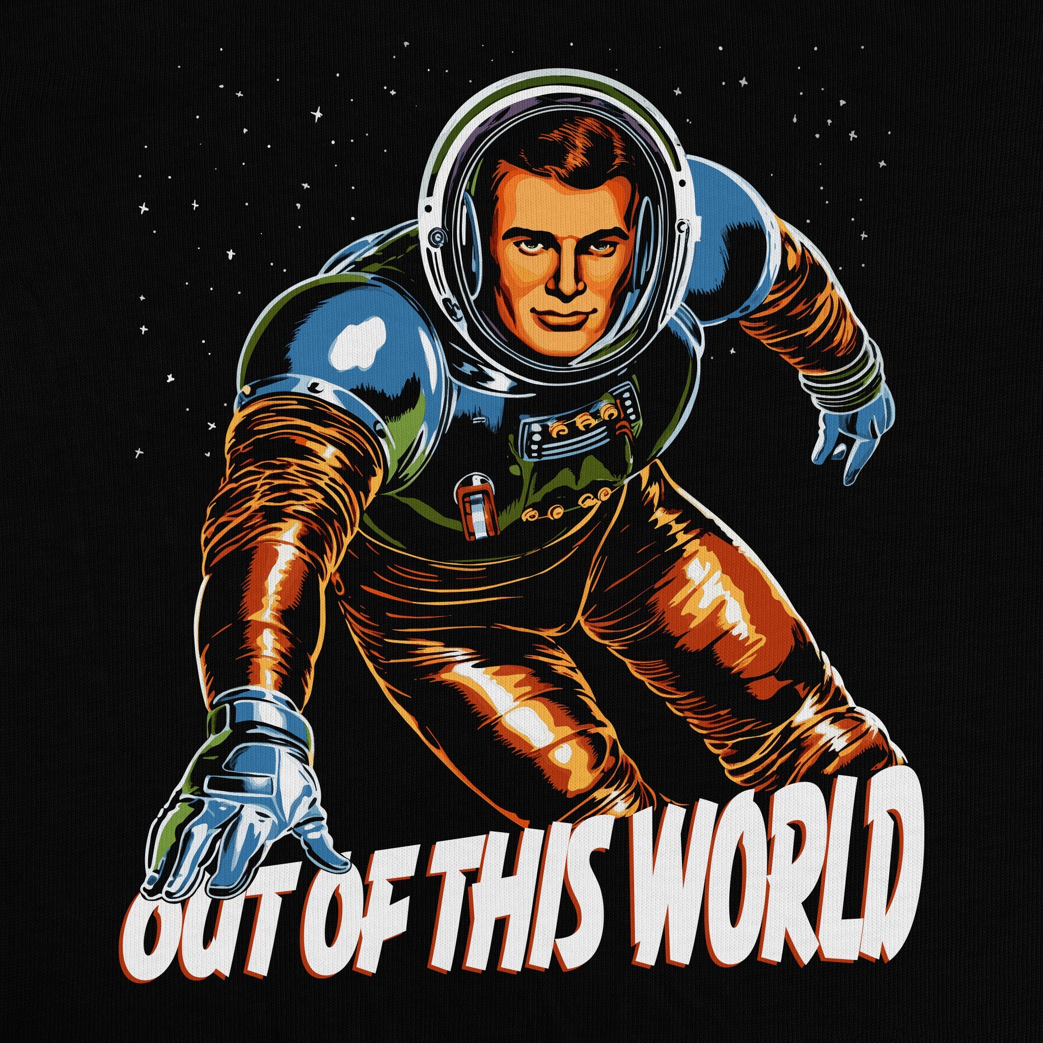 "Out of This World" Astronaut Sweatshirt - Hunky Tops
