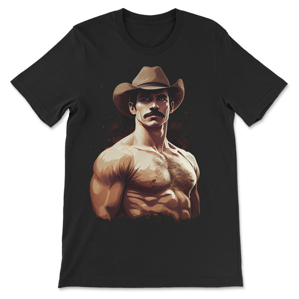 Rugged Shirtless Cowboy T-Shirt