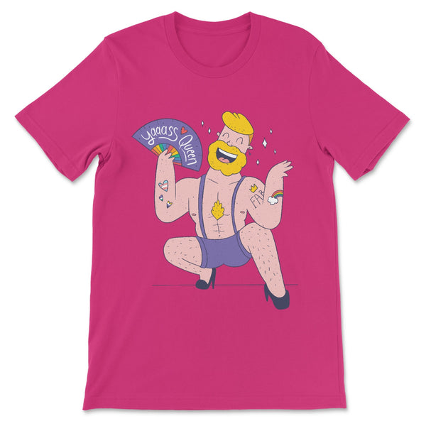 "Yaaass Queen" Queer Character T-Shirt