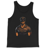 "Yes, Sir" Leather Scene-Inspired Tank Top - Hunky Tops #color_Black